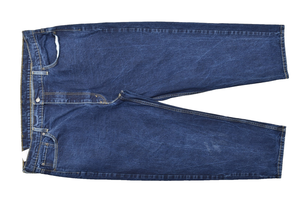 Levi's 550 Men's Relaxed Fit Tapered Leg Dark Wash Denim Jeans Size 46x30